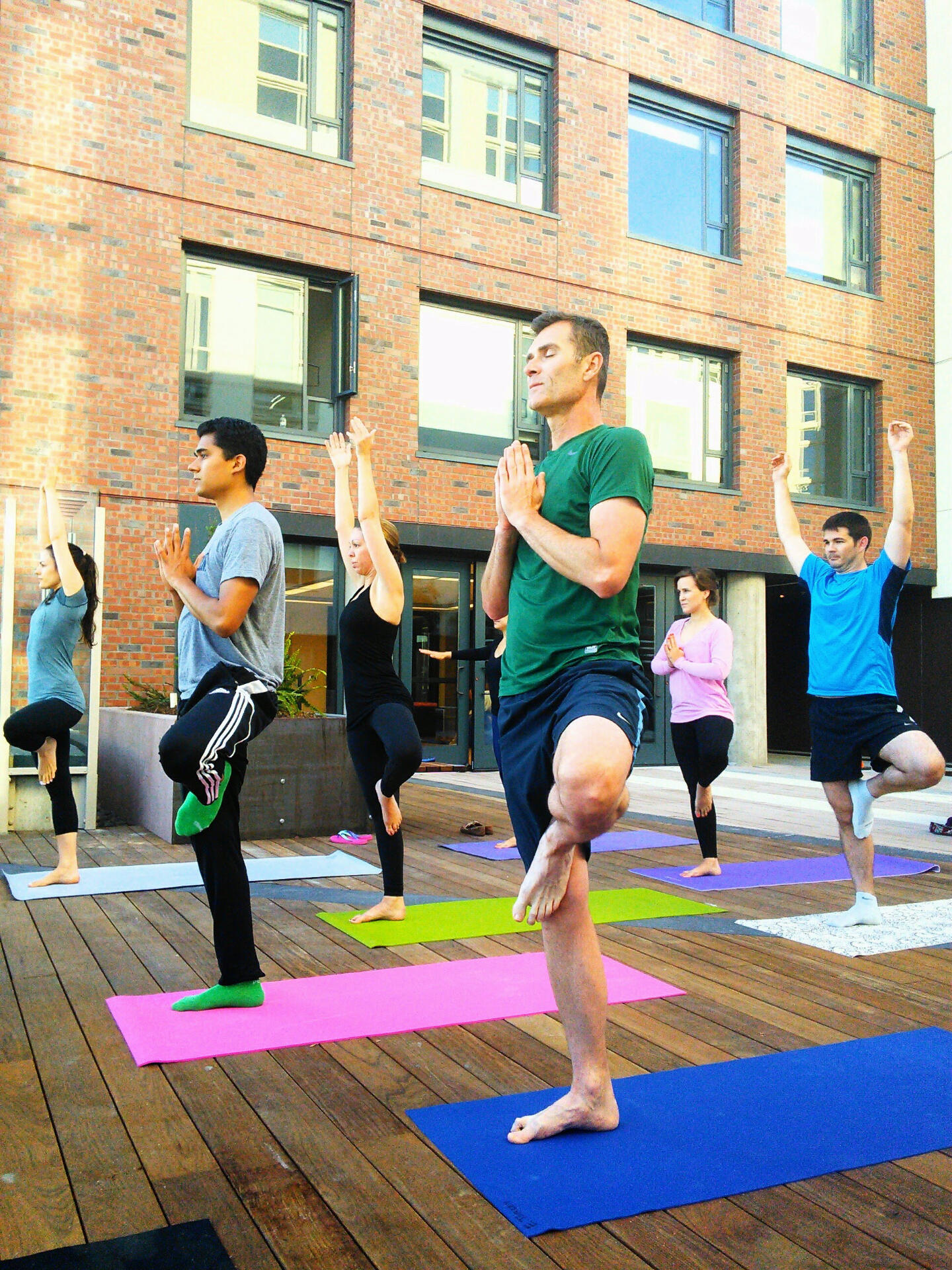 Group Yoga Session
